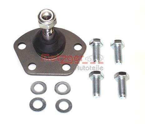 METZGER 57015918 Ball Joint Front Axle Right, Front Axle Left, Lower, with attachment material, KIT +, 17mm, M16X1,5mm