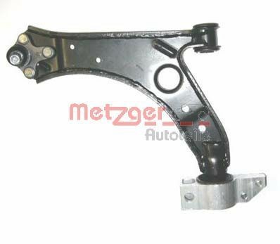 58013401 METZGER Control arm SKODA KIT +, with rubber mount, with ball joint, Front Axle Left, Control Arm, Sheet Steel