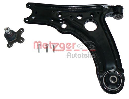 METZGER 58015001 Suspension arm KIT +, with ball joint, with rubber mount, Front Axle Left, Control Arm