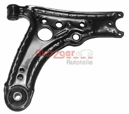 METZGER 58015508 Suspension arm without ball joint, with rubber mount, Front Axle, Lower, Control Arm