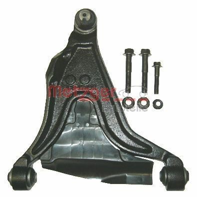 METZGER 58024602 Suspension arm KIT +, with ball joint, with rubber mount, Front Axle Right, Lower, Control Arm