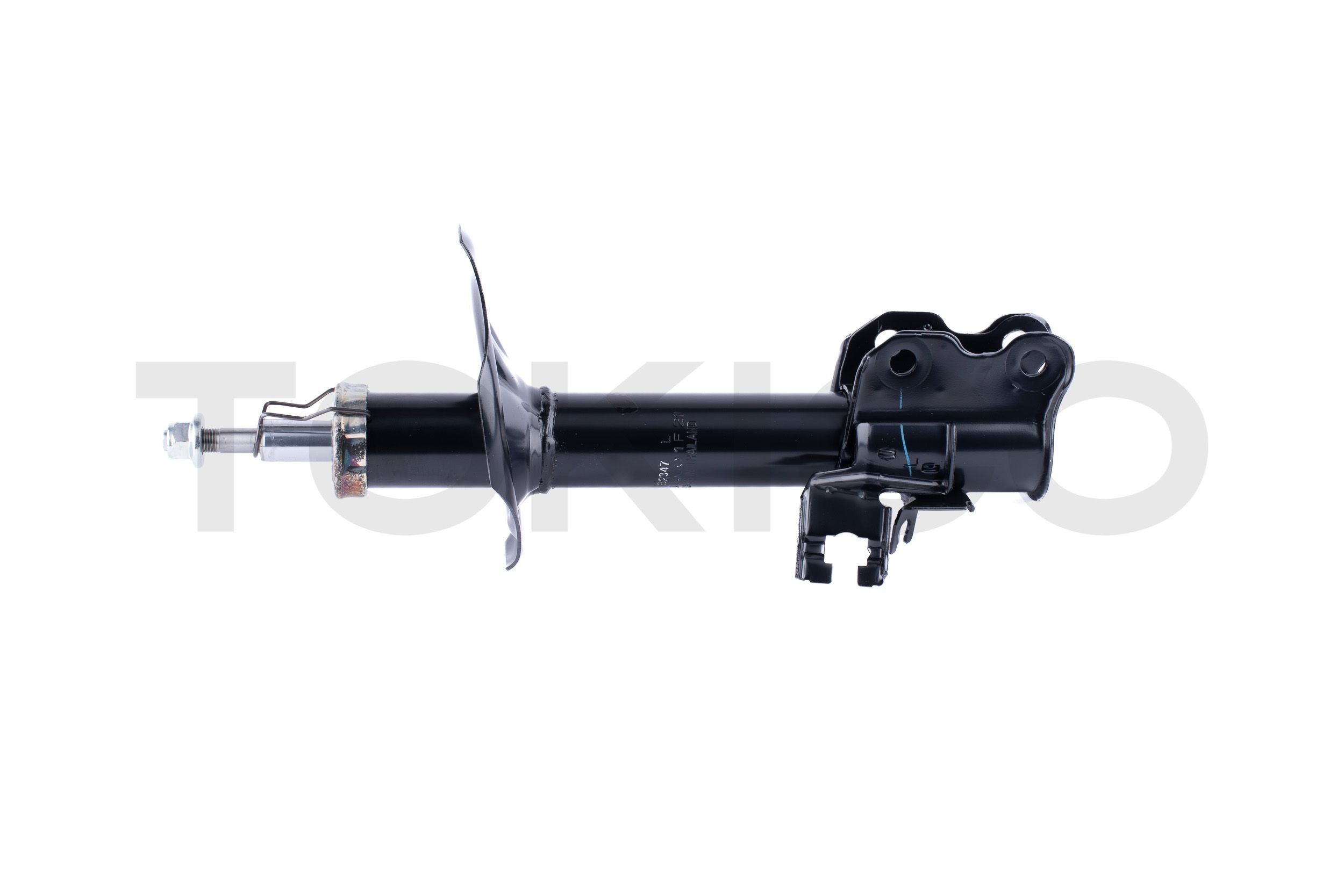 B2347 TOKICO Shock absorbers NISSAN Front Axle Left, Gas Pressure, Twin-Tube, Suspension Strut, Top pin, Bottom Clamp