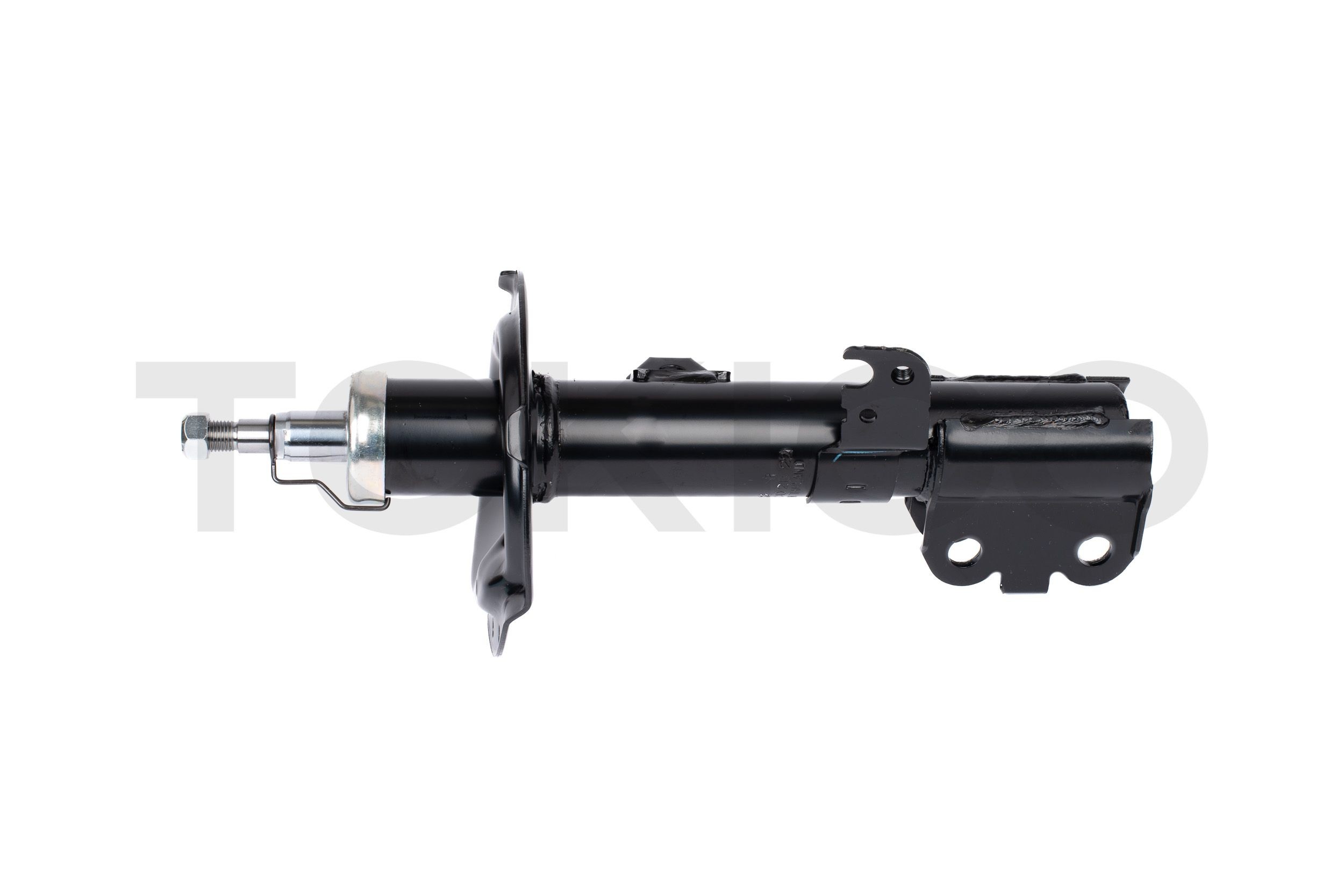 B3232 TOKICO Shock absorbers SEAT Front Axle Right, Gas Pressure, Twin-Tube, Suspension Strut, Top pin, Bottom Clamp