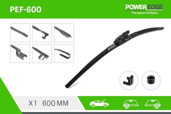 PowerEdge Wiper blades rear and front MERCEDES-BENZ E-Class Convertible (A124) new PEF-600