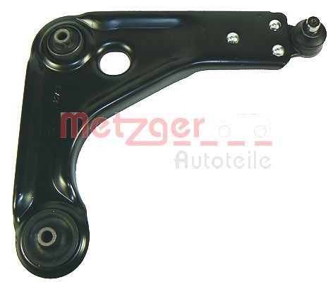 METZGER 58041302 Suspension arm with ball joint, with rubber mount, Front Axle Right, Lower, Control Arm