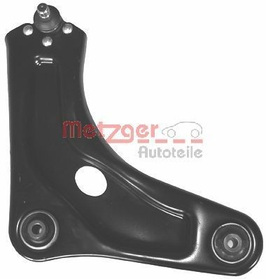 Suspension arm METZGER with ball joint, with rubber mount, Front Axle Right, Control Arm - 58061402
