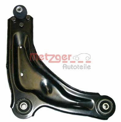 METZGER 58064202 Suspension arm KIT +, with rubber mount, with ball joint, Front Axle Right, Lower, Control Arm, Cone Size: 19,6 mm