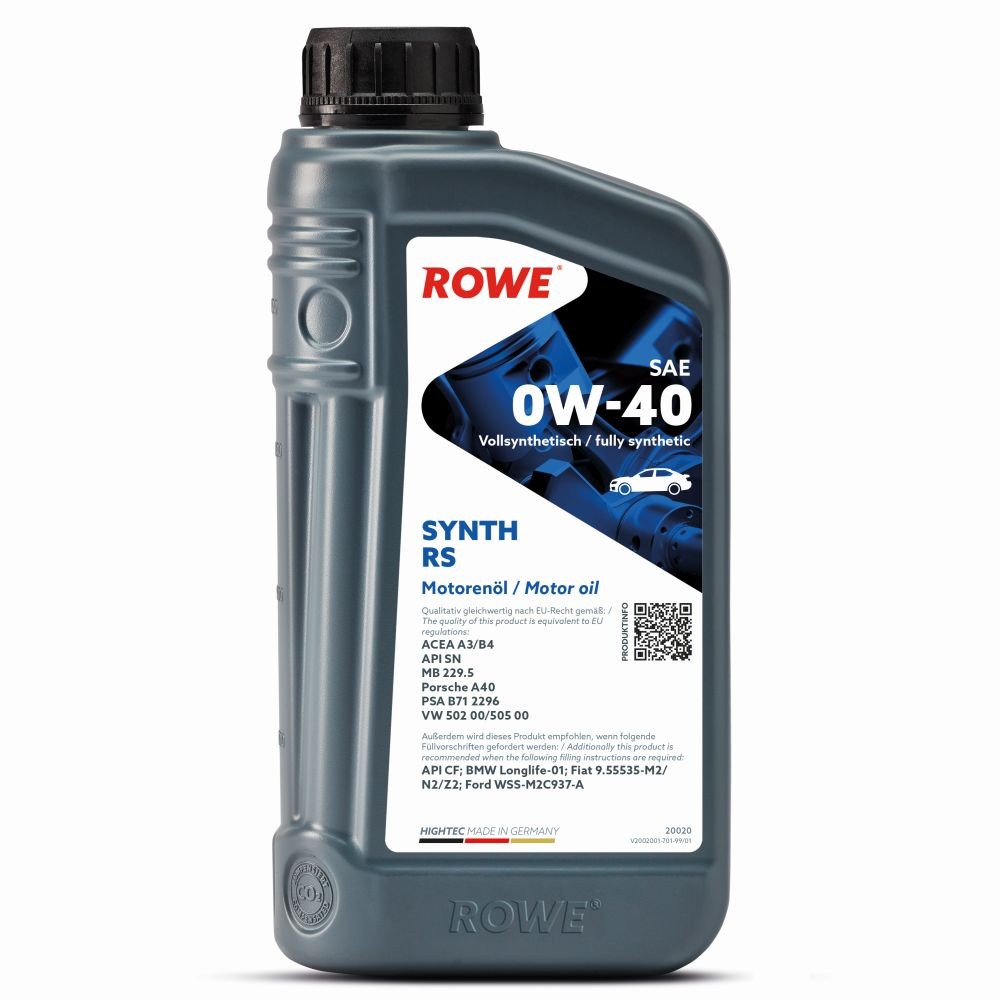 Original 20020-0010-99 ROWE Car oil AUDI