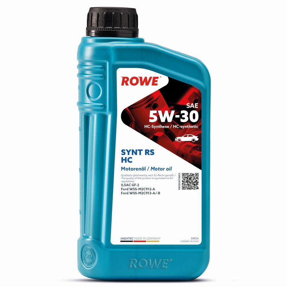 Buy Engine oil ROWE diesel 20024-0010-99 HIGHTEC, SYNTH RS HC 5W-30, 1l, HC synth. oil (hydro-cracked)