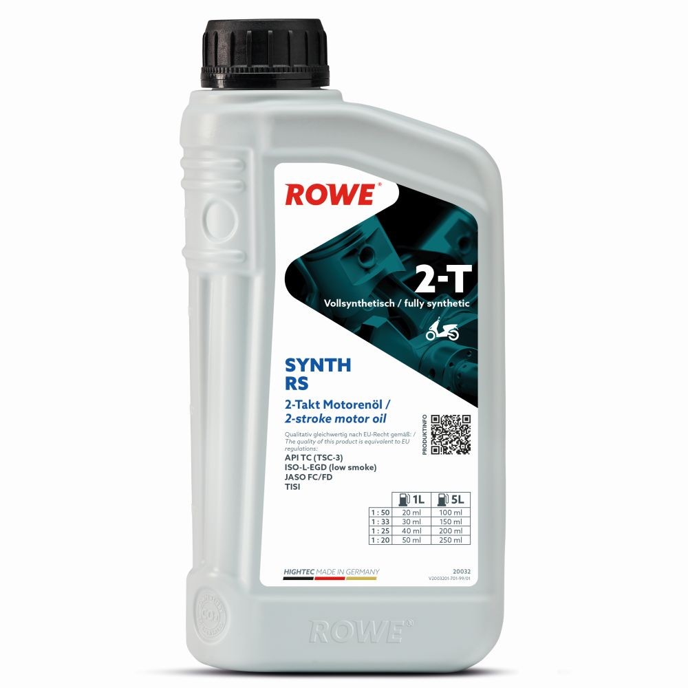Motor oil JASO FC ROWE - 20032-0010-99 HIGHTEC, SYNTH RS 2-T
