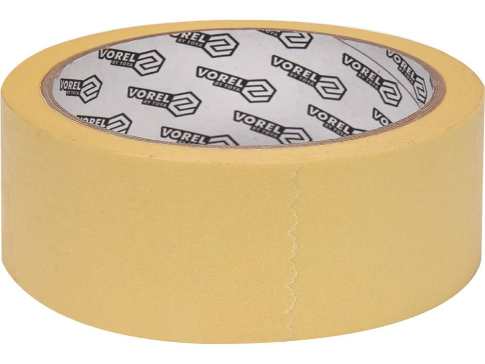 VOREL GRD 75271 Adhesive tape car 25mm, yellow, Paper, 25m