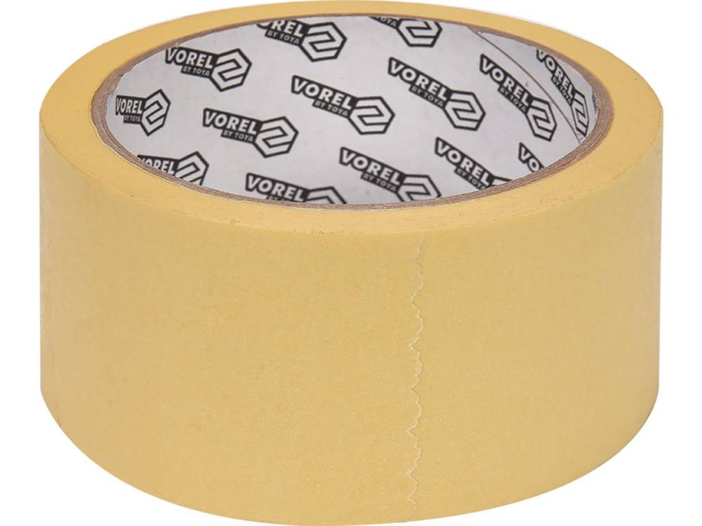 VOREL GRD 75273 Tape for car body 38mm, yellow, Paper, 25m