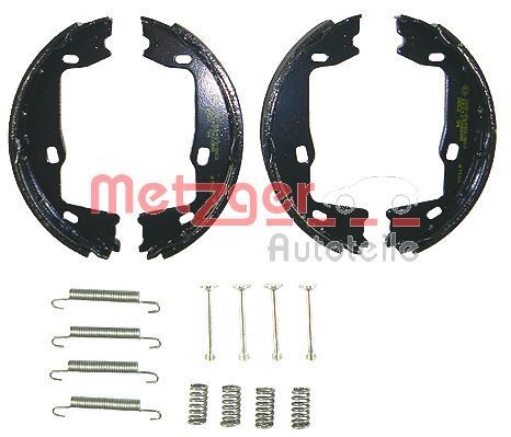 KR 347 METZGER Parking brake shoes OPEL Rear Axle Left, Rear Axle Right, with accessories