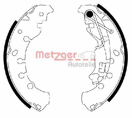 METZGER MG200 Brake Shoe Set 93 189 993