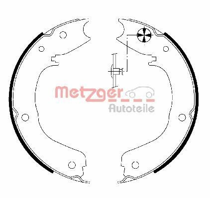 METZGER MG 203 Bremsbackensatz, Feststellbremse günstig in Online Shop