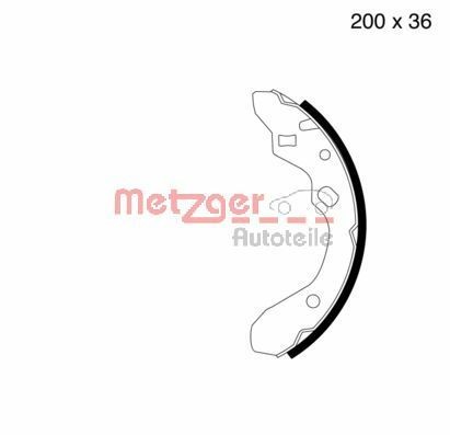 Mazda MX-3 Brake Shoe Set METZGER MG 603 cheap