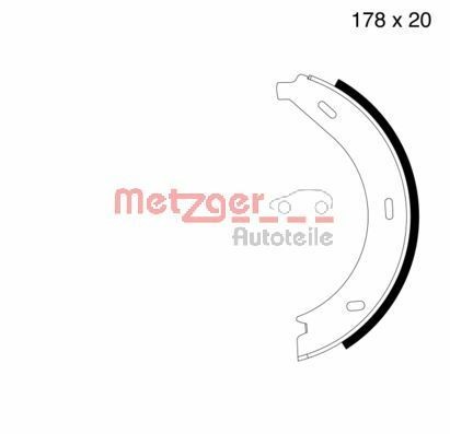 METZGER MG710 Brake Shoe Set A 002 420 4720
