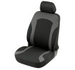 WALSER 11784 Sitzbezüge Auto schwarz/grau, Polyester, vorne zu niedrigen Preisen online kaufen!