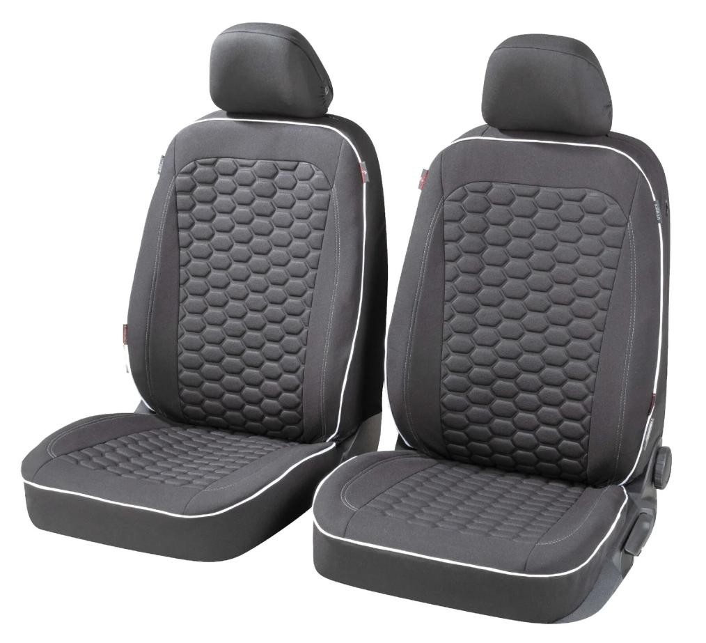 WALSER 11863 Auto seat covers IVECO DAILY 3 Kasten/Kombi white, black, Polyester, Front