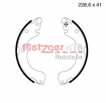 METZGER MG732 Brake Shoe Set GEYT 26 38ZC