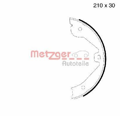 METZGER MG790 Brake Shoe Set A 1644200620