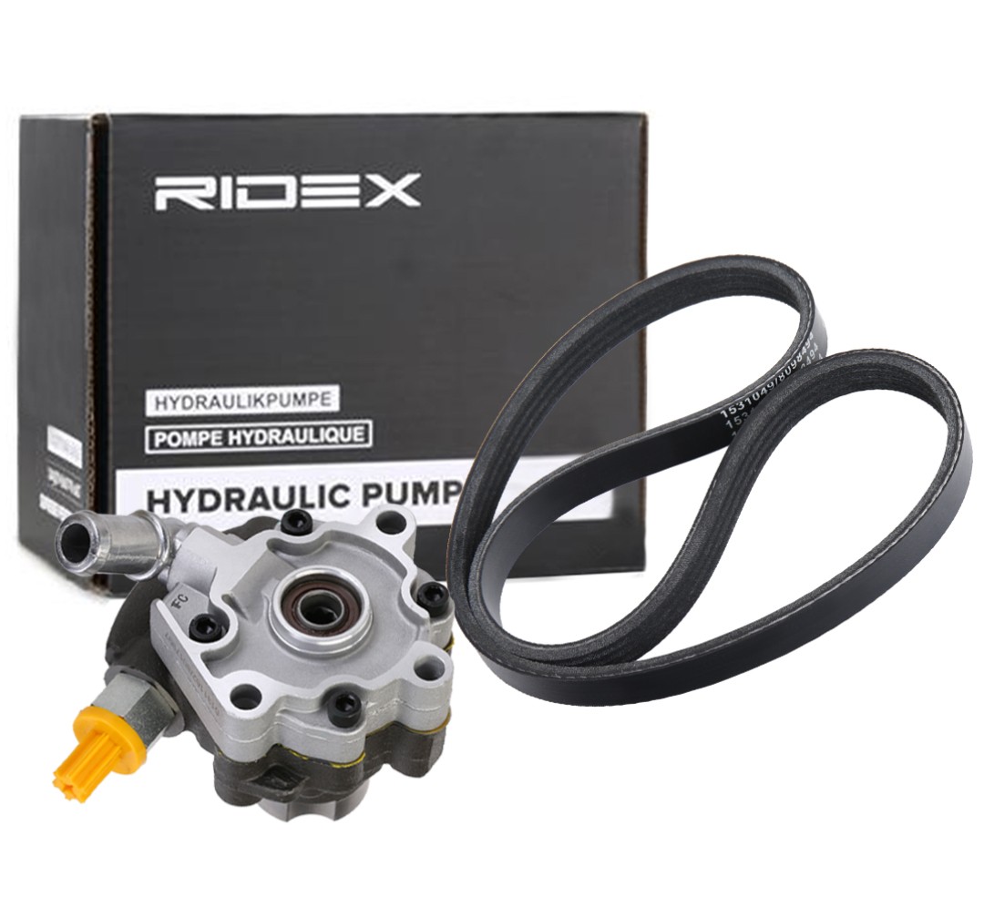 RIDEX 12H0957 Power steering pump with belt