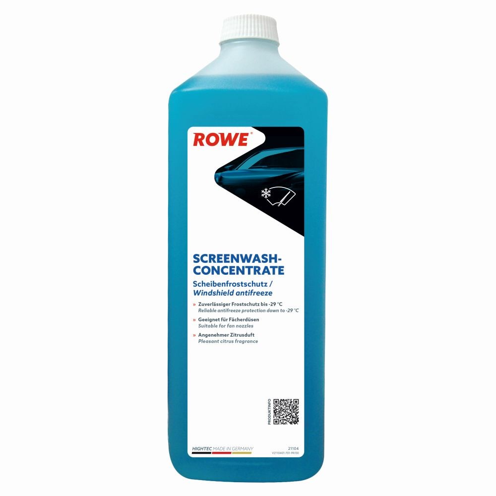 ROWE HIGHTEC, SCREENWASH, CONCENTRATE 21104001099 Windshield cleaner Bottle, +, Capacity: 1l, blue