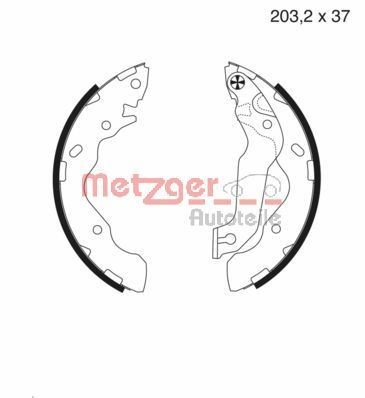 METZGER MG987 Brake Shoe Set 5830517A00