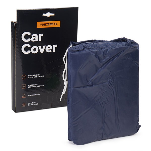 Cartrend 70339 Half car cover New Generation, weatherproof, size M,  polyester blue, for VW Golf and similar models