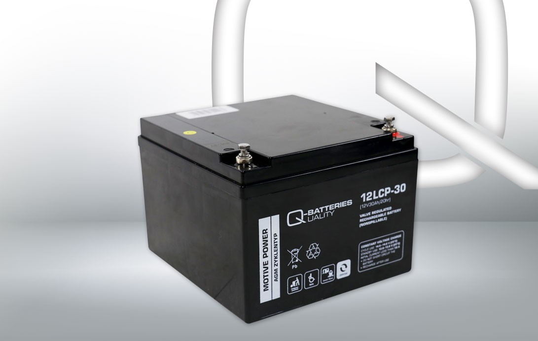 Q-BATTERIES LCP, 12LCP-30 12V 30Ah Maintenance free, AGM Battery Voltage: 12V, Terminal Placement: 1 Starter battery 637 buy