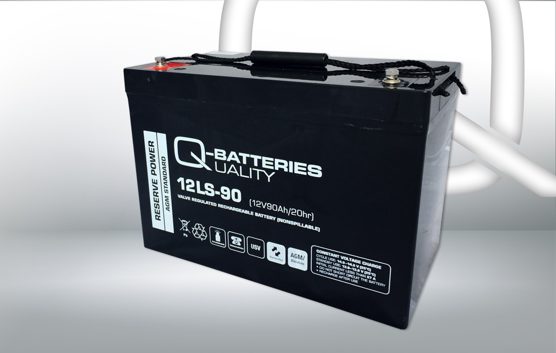 Q-BATTERIES LS, 12LS-90 12V 90Ah Maintenance free, AGM Battery, with handle Voltage: 12V Starter battery 9879963 buy