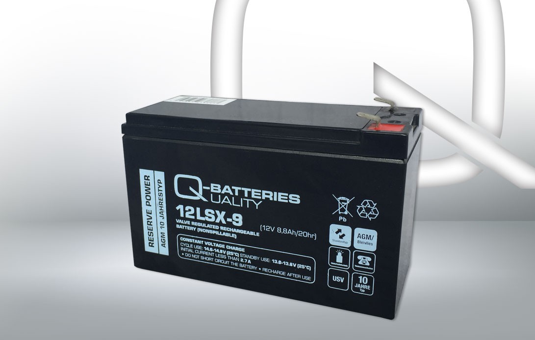 Q-BATTERIES LSX, 12LSX-9 12V 8.8Ah Maintenance free, AGM Battery Voltage: 12V Starter battery 9879965 buy