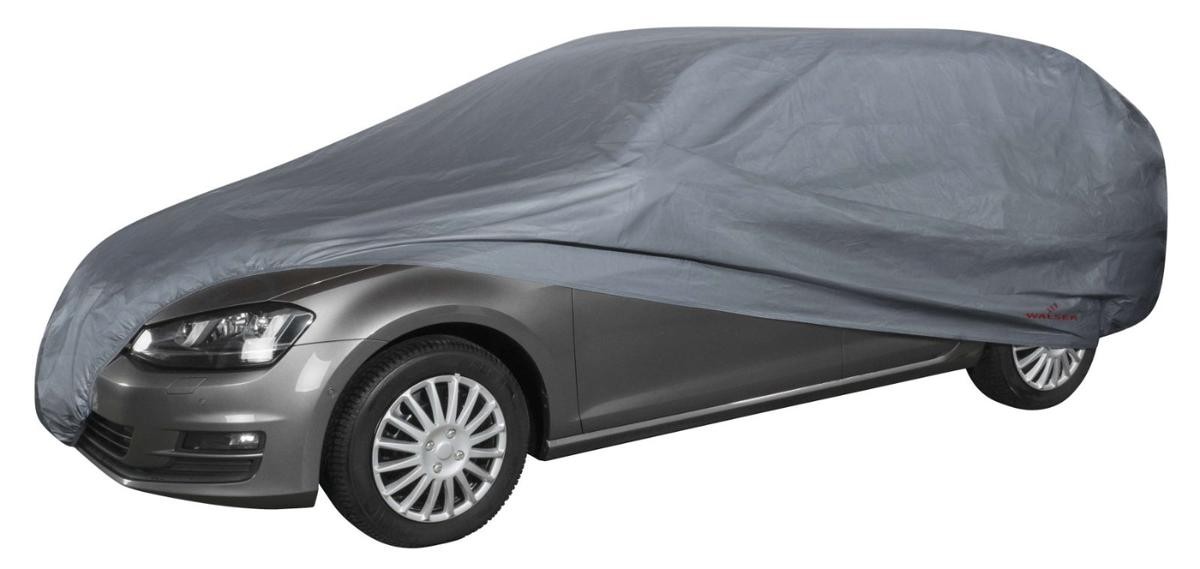WALSER 41064 Car tarp AUDI A4 Avant (8K5, B8) full-size, L 193x480 cm, grey