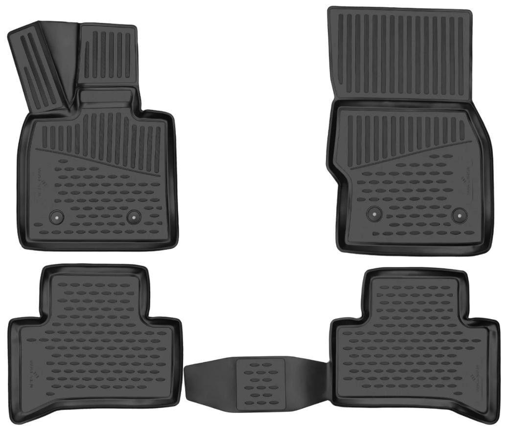 75248 WALSER Floor mats ALFA ROMEO Rubber, Front and Rear, black, Tailored