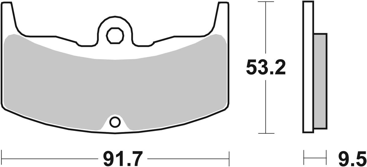HONDA CB (CB 550 - ) Bremsbeläge sbs 571HF