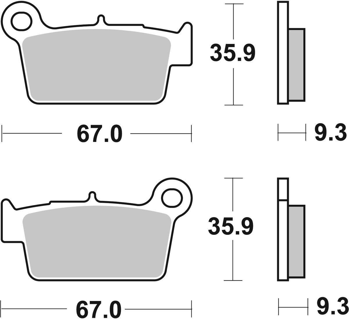 sbs Height: 35,9mm, Thickness: 9,3mm Brake pads 790SI buy