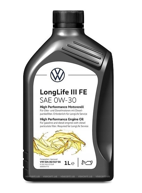 VAG LongLife III, FE GS55545C2 Engine oil 0W-30, 1l
