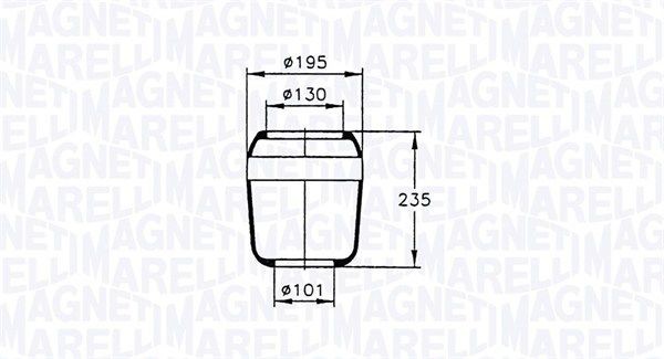 201727CFG MAGNETI MARELLI Boot, air suspension 030607020034 buy