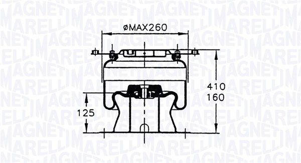 87096CFG MAGNETI MARELLI Boot, air suspension 030607020094 buy