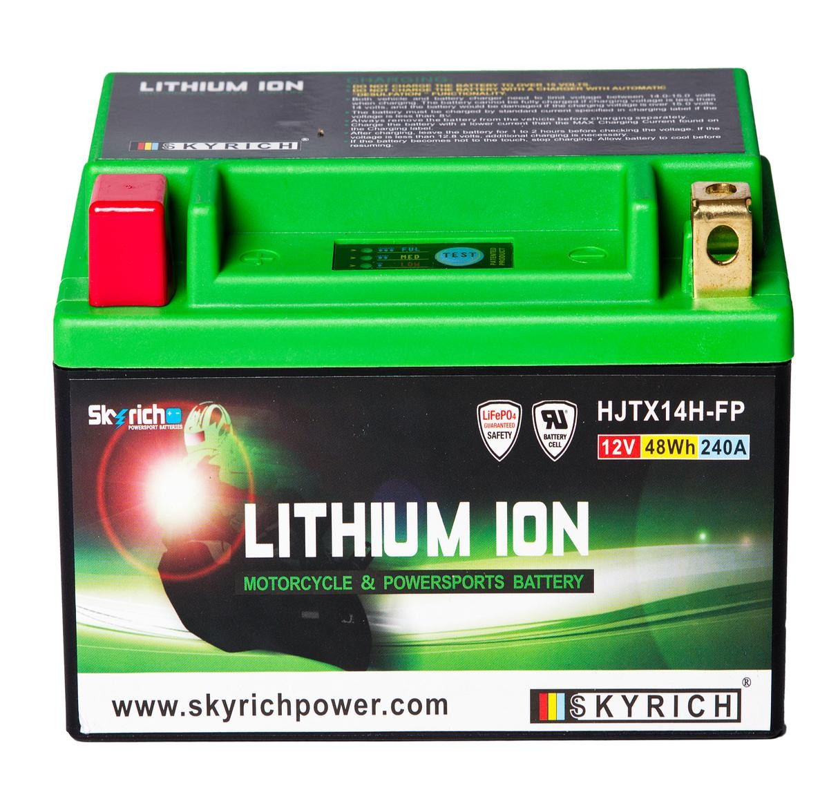 ADIVA AD Batterie 12V 4Ah 240A N Li-Ionen-Batterie SKYRICH LITHIUM ION HJTX14H-FP