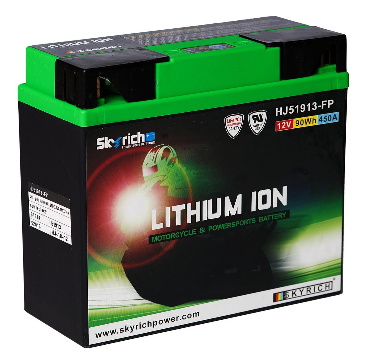 SKYRICH LITHIUM ION 12V 7,5Ah 450A N Li-Ion Battery Cold-test Current, EN: 450A, Voltage: 12V Starter battery HJ51913-FP buy