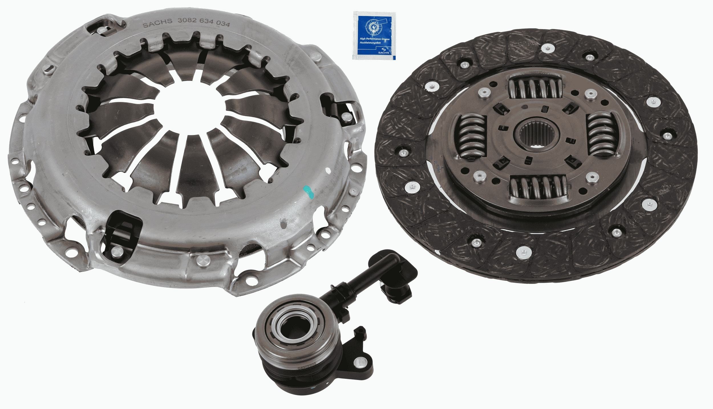 Dacia DOKKER Clutch and flywheel kit 18253610 SACHS 3000 990 572 online buy