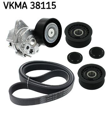 VKM 31041 SKF VKMA38115 V-Ribbed Belt Set 68001798 AB