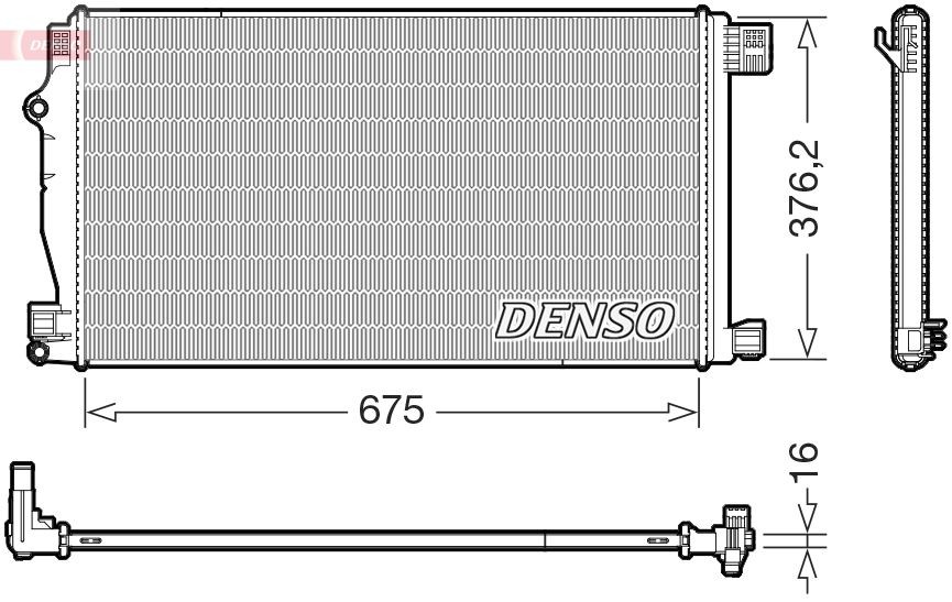 Toyota C-HR Engine radiator DENSO DRM50147 cheap