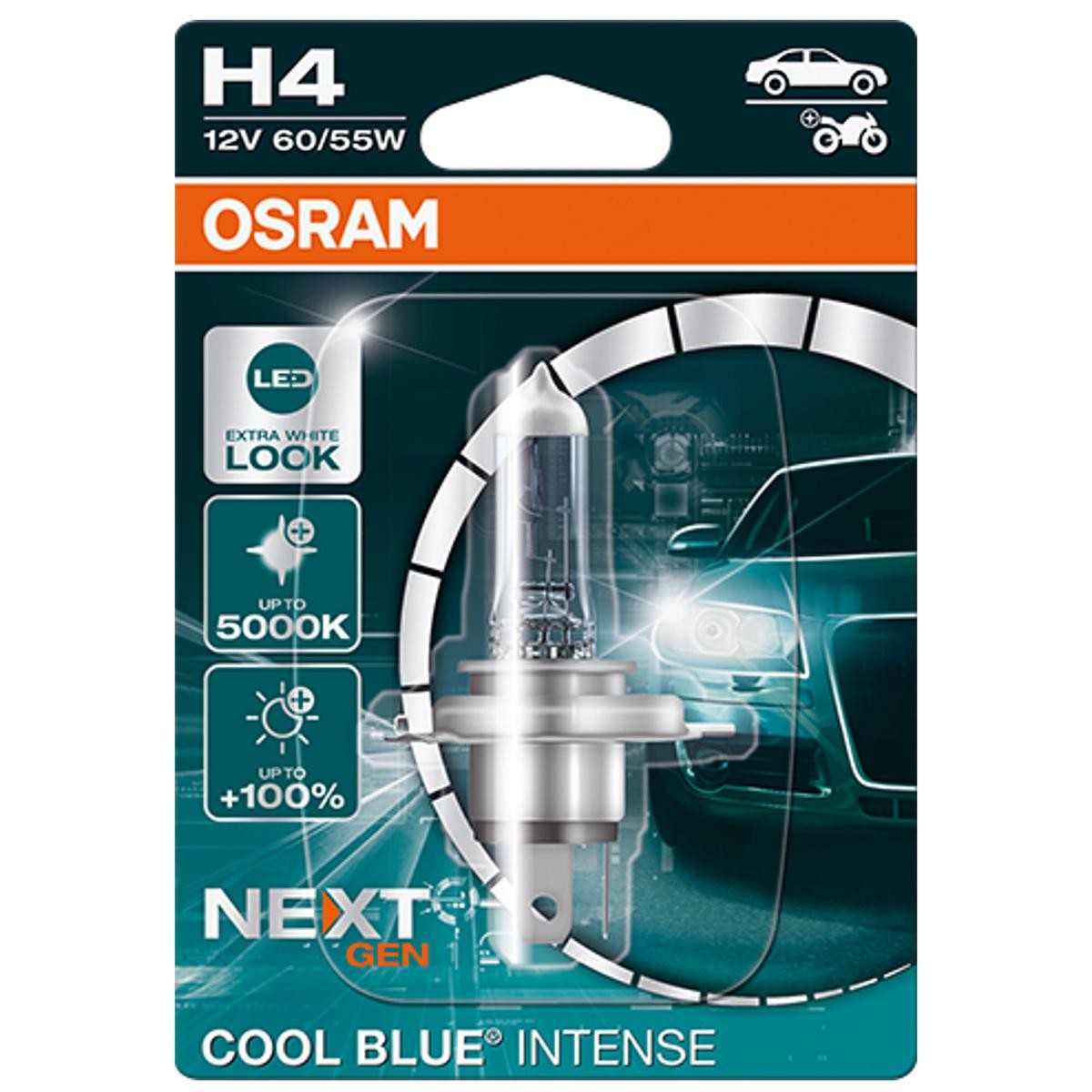 OSRAM LED H4 Night Breaker Abblendlicht / Fernlicht für Motorrad