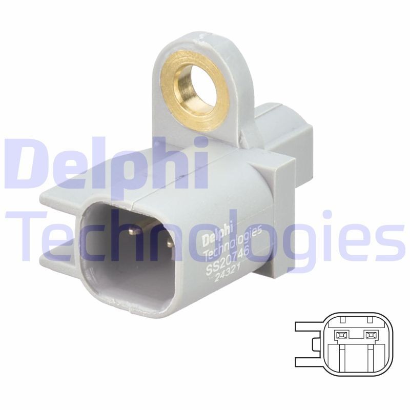 DELPHI SS20746 Abs sensor FORD Focus Mk3 Box Body / Hatchback