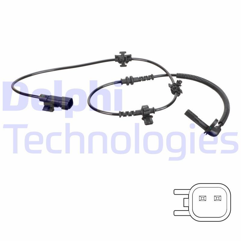Opel CORSA Anti lock brake sensor 18256875 DELPHI SS20773 online buy
