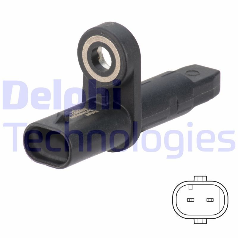 Original DELPHI ABS wheel speed sensor SS20801 for PEUGEOT 308