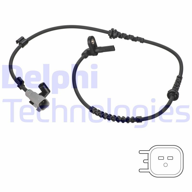 Opel COMBO Anti lock brake sensor 18256912 DELPHI SS20817 online buy