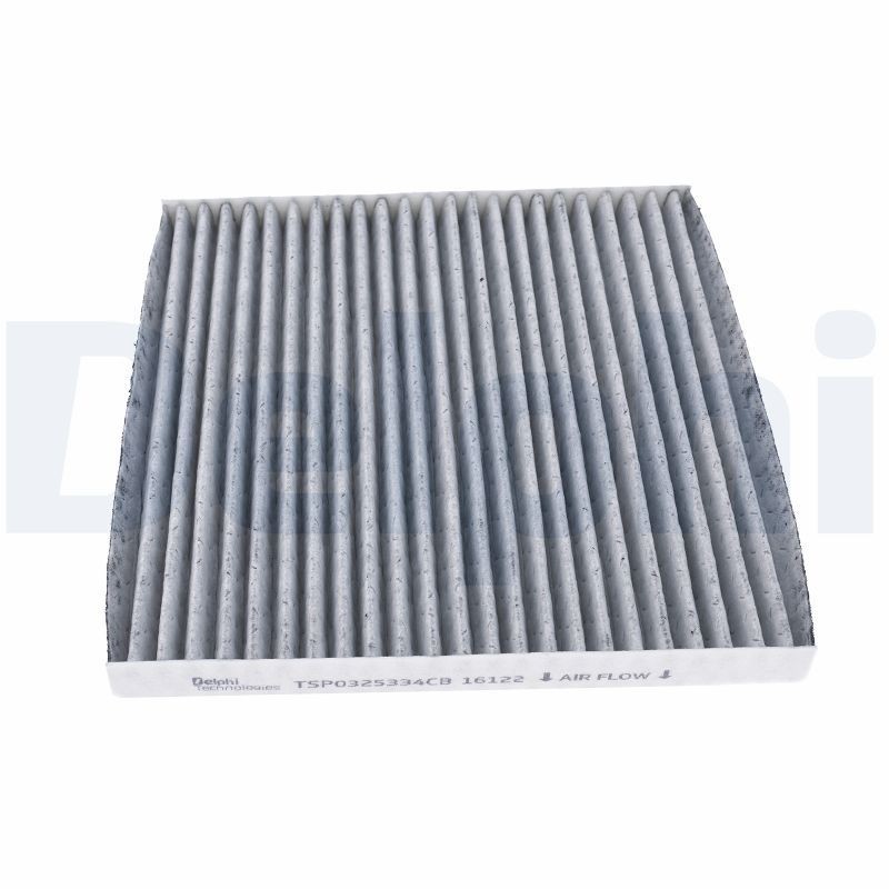 DELPHI with antibacterial action, 224 mm x 211 mm x 20 mm Width: 211mm, Height: 20mm, Length: 224mm Cabin filter TSP0325334CB buy